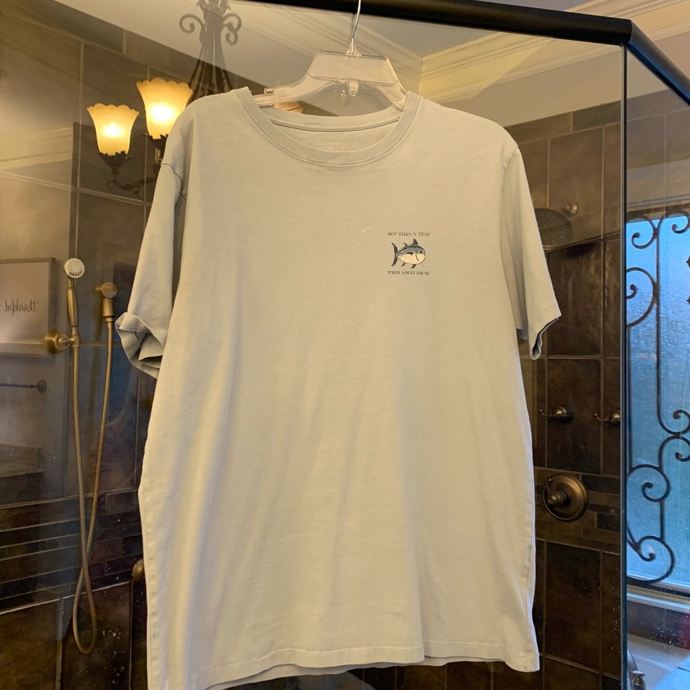 Size medium Southern Tide blueish/grey shirt sleeve Tshirt